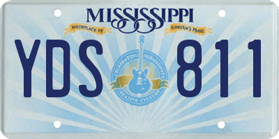 MS license plate YDS811
