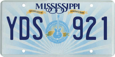 MS license plate YDS921