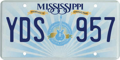 MS license plate YDS957