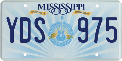 MS license plate YDS975