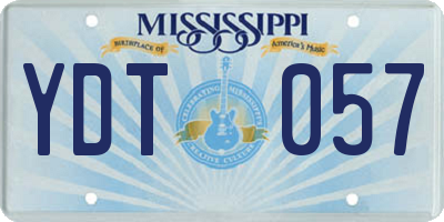 MS license plate YDT057