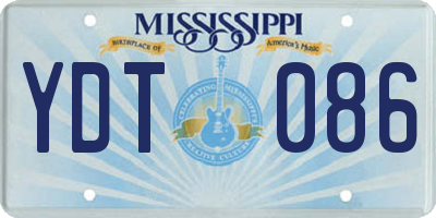 MS license plate YDT086