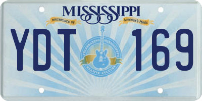 MS license plate YDT169