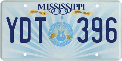 MS license plate YDT396