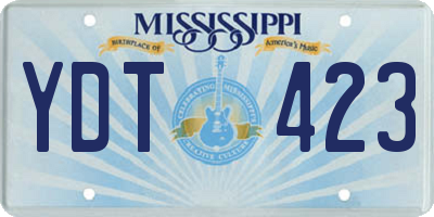 MS license plate YDT423
