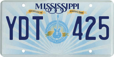 MS license plate YDT425