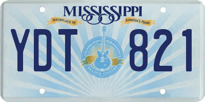 MS license plate YDT821