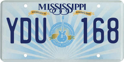 MS license plate YDU168