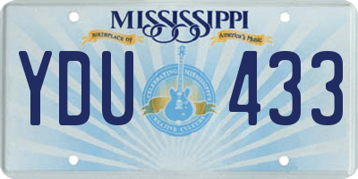 MS license plate YDU433