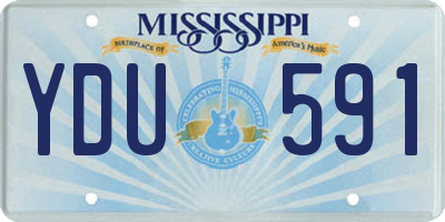 MS license plate YDU591
