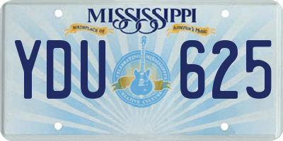 MS license plate YDU625