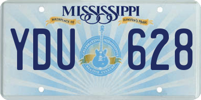 MS license plate YDU628