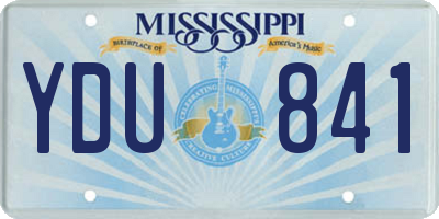 MS license plate YDU841
