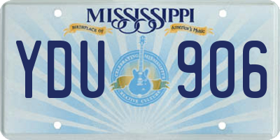 MS license plate YDU906