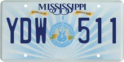 MS license plate YDW511