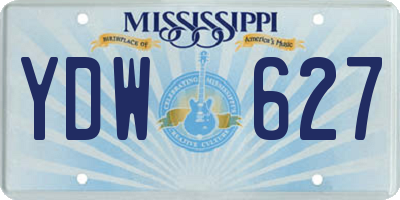 MS license plate YDW627