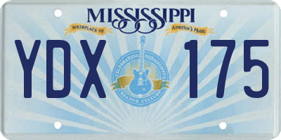 MS license plate YDX175