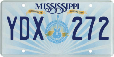 MS license plate YDX272