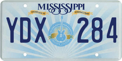 MS license plate YDX284