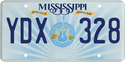 MS license plate YDX328