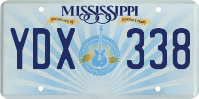 MS license plate YDX338