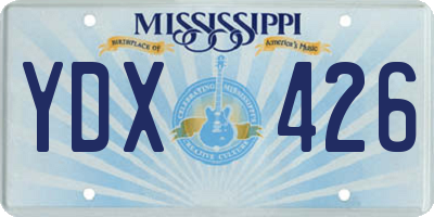 MS license plate YDX426