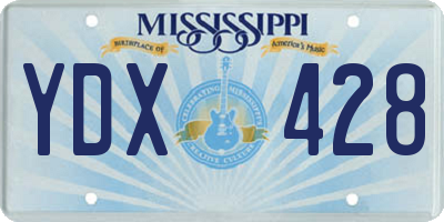 MS license plate YDX428