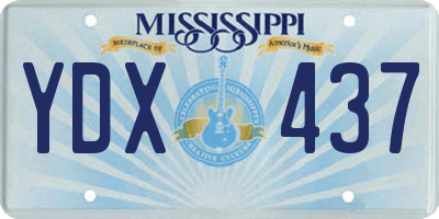 MS license plate YDX437