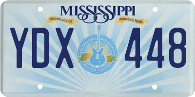 MS license plate YDX448
