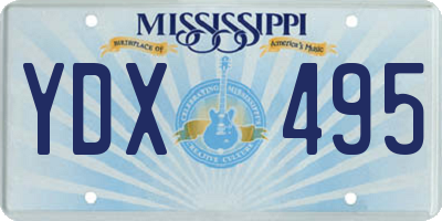 MS license plate YDX495