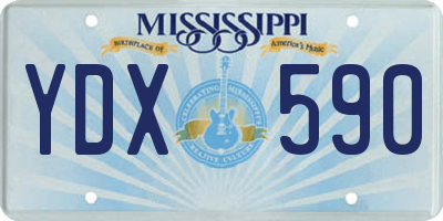 MS license plate YDX590