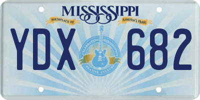 MS license plate YDX682