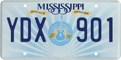 MS license plate YDX901