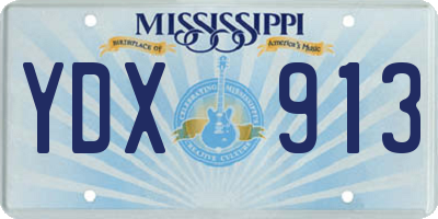 MS license plate YDX913