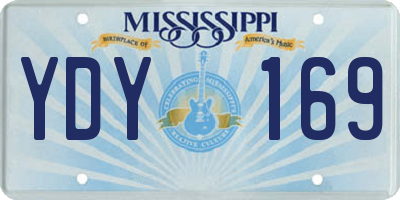 MS license plate YDY169