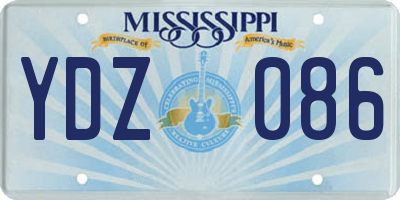 MS license plate YDZ086