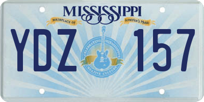 MS license plate YDZ157