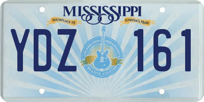 MS license plate YDZ161