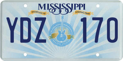 MS license plate YDZ170