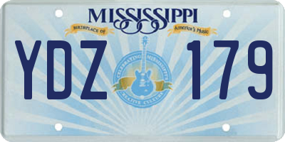 MS license plate YDZ179