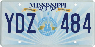 MS license plate YDZ484