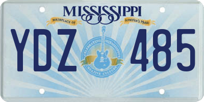 MS license plate YDZ485