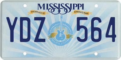 MS license plate YDZ564