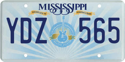MS license plate YDZ565