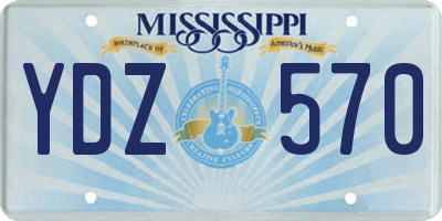 MS license plate YDZ570