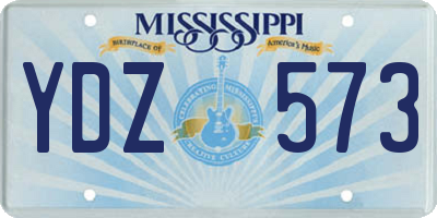 MS license plate YDZ573
