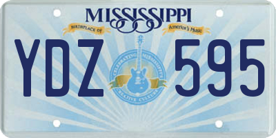 MS license plate YDZ595