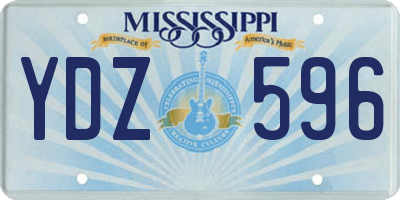 MS license plate YDZ596
