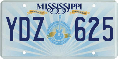MS license plate YDZ625