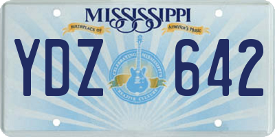 MS license plate YDZ642